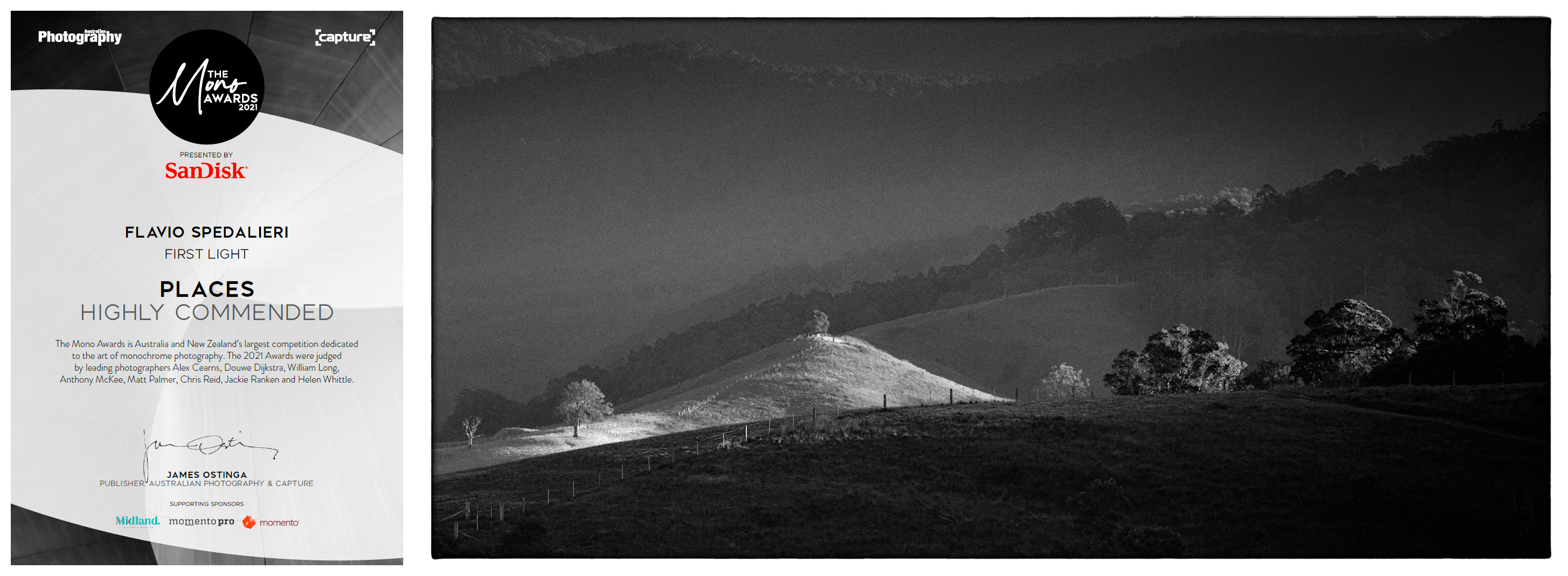 'First Light', Highly Commended, The Mono Awards 2021